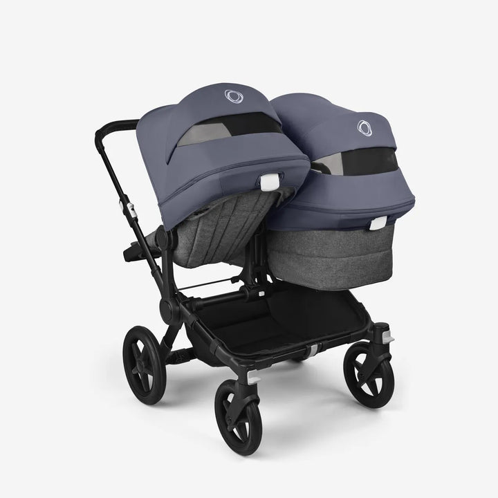 Bugaboo Donkey 5 Duo Double Pushchair - Stormy Blue/Grey Melange/Black