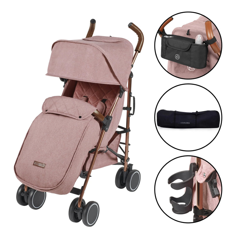 Ickle Bubba Discovery Stroller - Dusky Pink