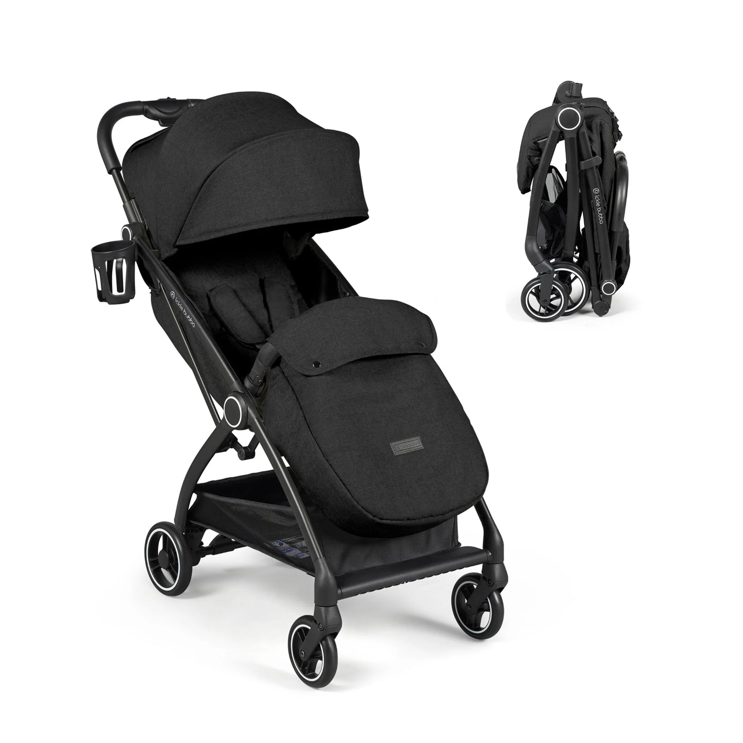 Ickle Bubba Aries Auto Fold Compact Stroller - Black