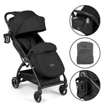 Ickle Bubba Aries Auto Fold Compact Stroller - Black