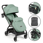 Ickle Bubba Aries Auto Fold Compact Stroller - Sage Green