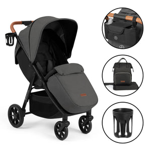 Ickle Bubba Stomp Stride Stroller - Charcoal
