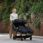 JoviKids Ayla Compact Twin Pushchair - Black