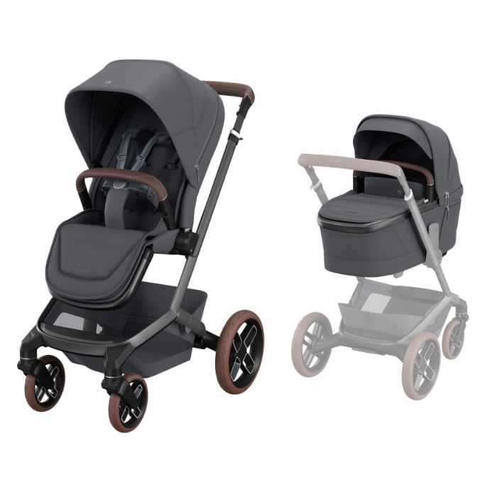 Maxi-Cosi Fame Pushchair & Carrycot - Moon Graphite (2026 Model)