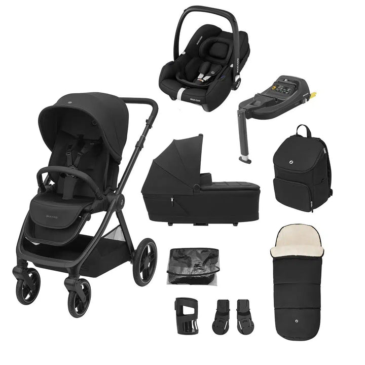 Maxi-Cosi Oxford 9 Piece Complete Cabriofix Bundle – Twillic Black