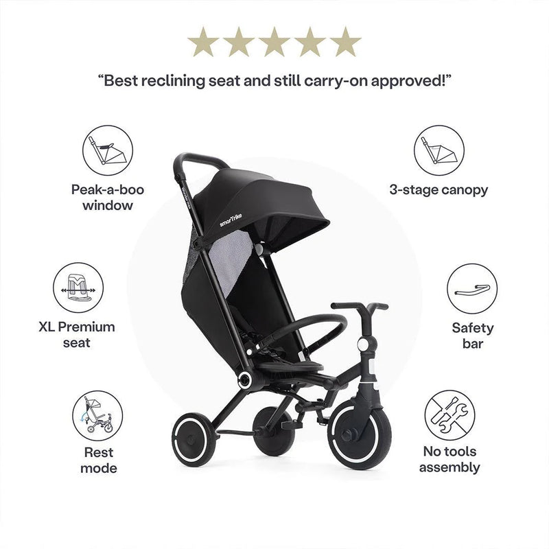 SmarTrike Wonder Max Stroller Trike - Jet Black