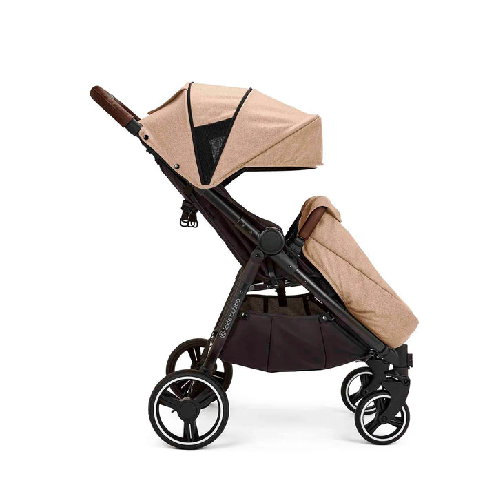 Ickle Bubba Venus Max Double Stroller - Black/Biscuit