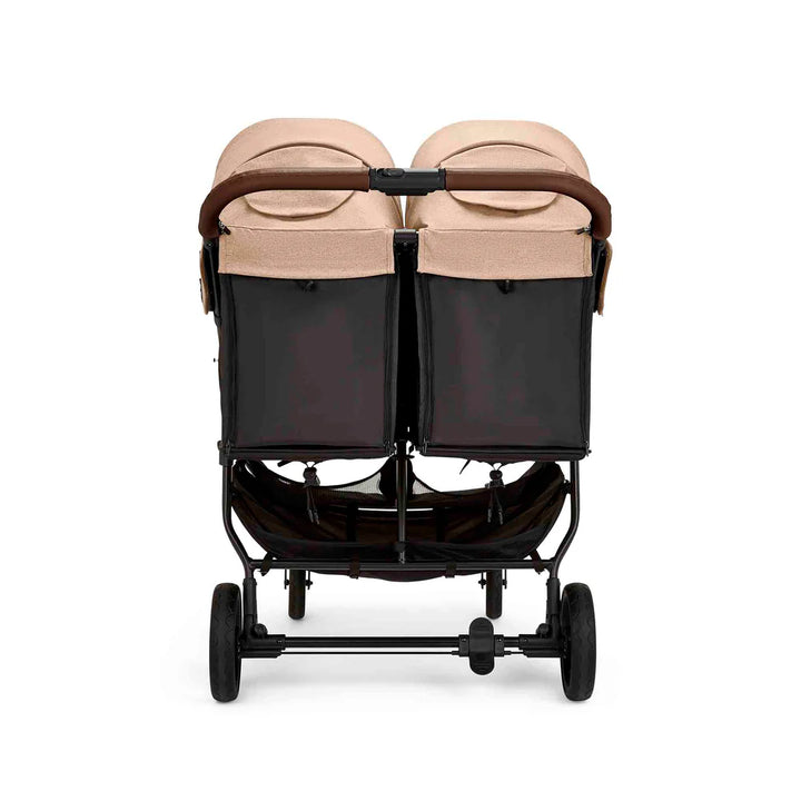 Ickle Bubba Venus Prime Double Stroller - Black/Biscuit