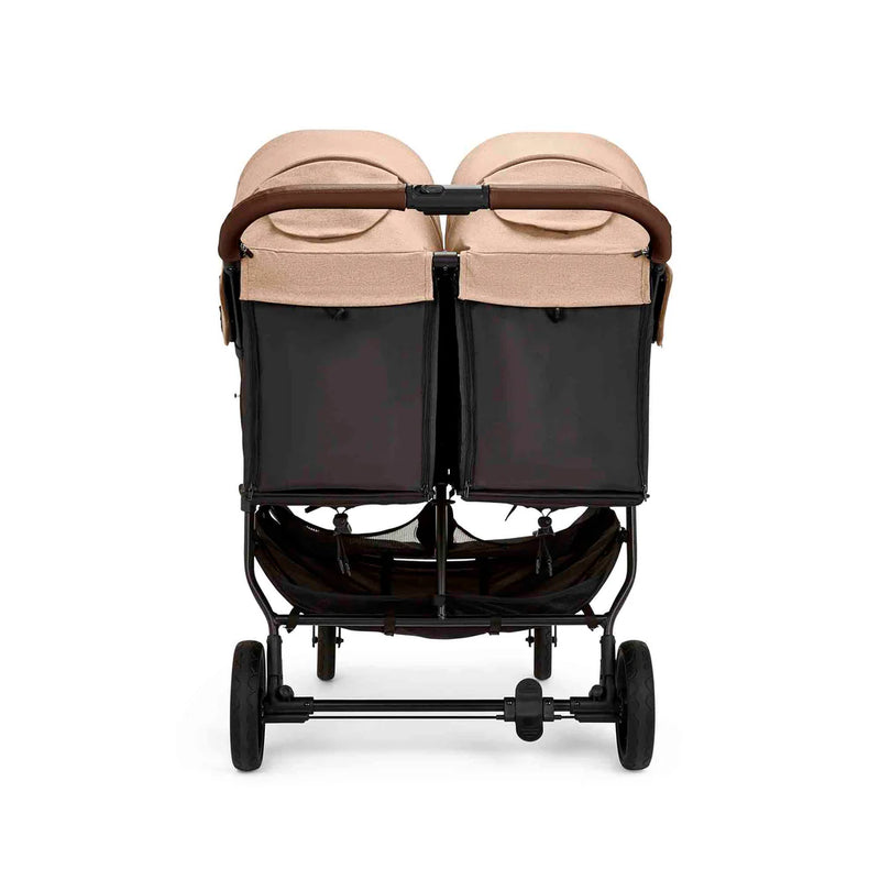 Ickle Bubba Venus Twin Double Stroller - Black/Biscuit