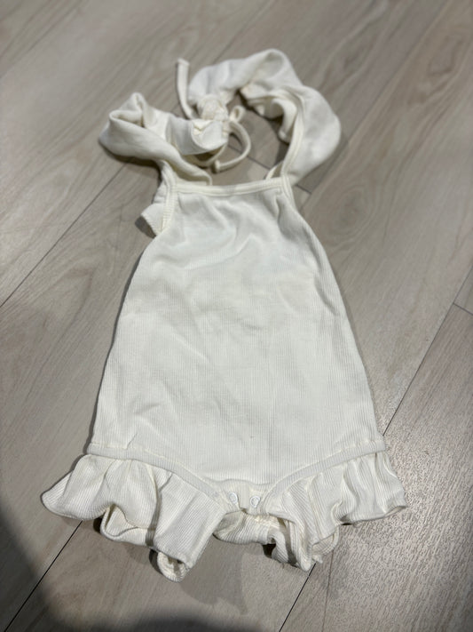 EX DISPLAY Bizzi Growin Romper 6-12M - White