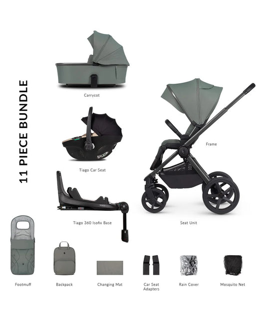 Venicci Upline2 4in1 Travel System Inc 360 Base - Aloe
