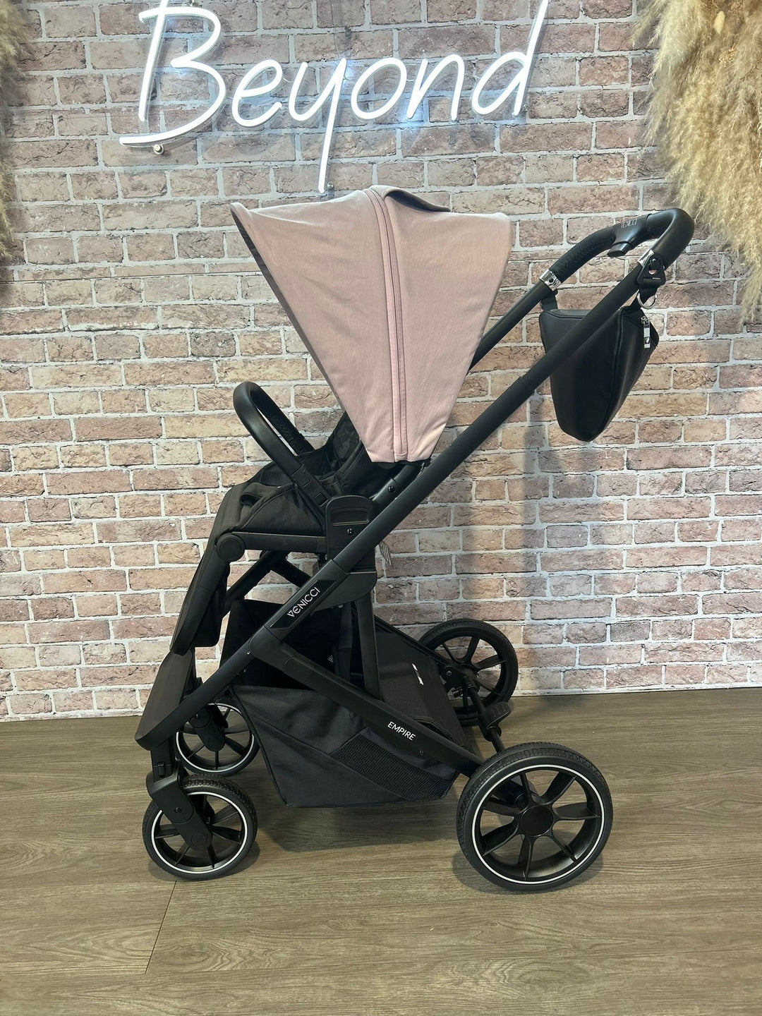 PRE LOVED Venicci Empire Compact Stroller in Silk Pink with Accessory Pack