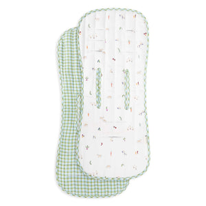 Avery Row Pram Liner - Little Farm/Greenhouse Gingham