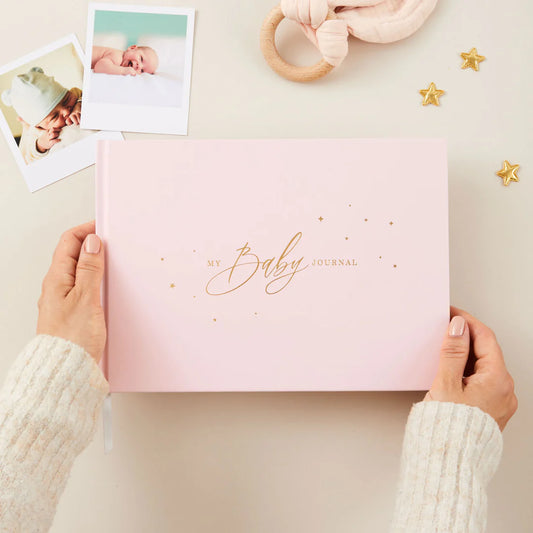 Blush & Gold Baby Memory Book - Blush