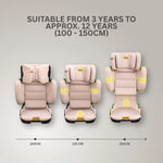 JoviKids Rober+ i-Size Group Booster Car Seat – Rosewood