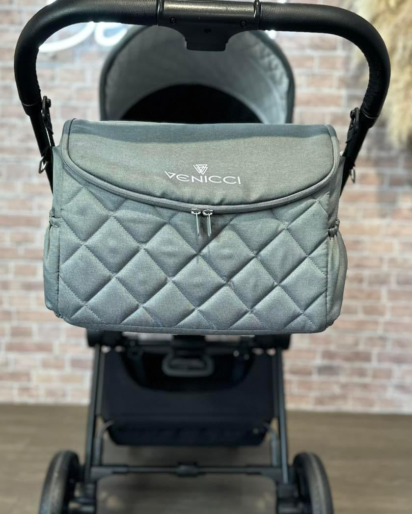 EX DISPLAY Venicci Turisso 3in1 + Isofix Base Travel System Bundle - Rock Grey