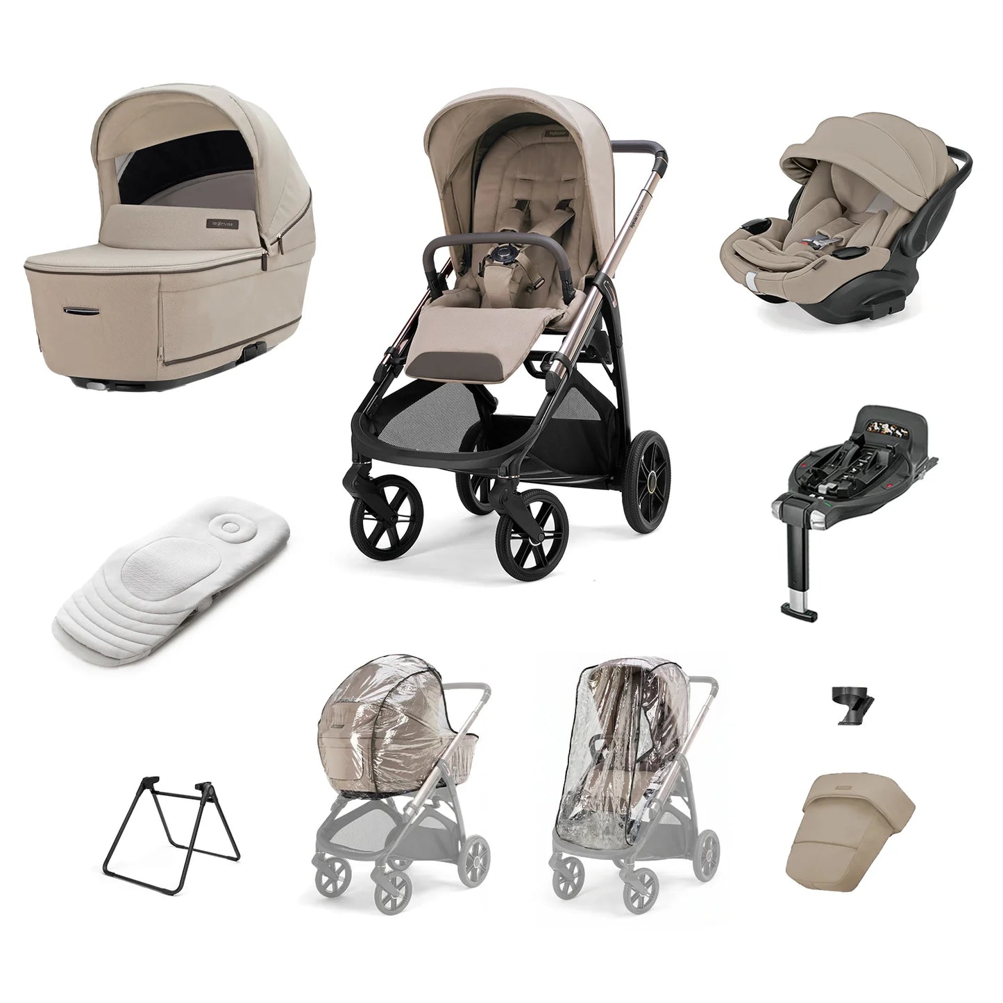 Inglesina Aptica Quattro 4in1 Travel System - Vicuna Beige (2026 Model)