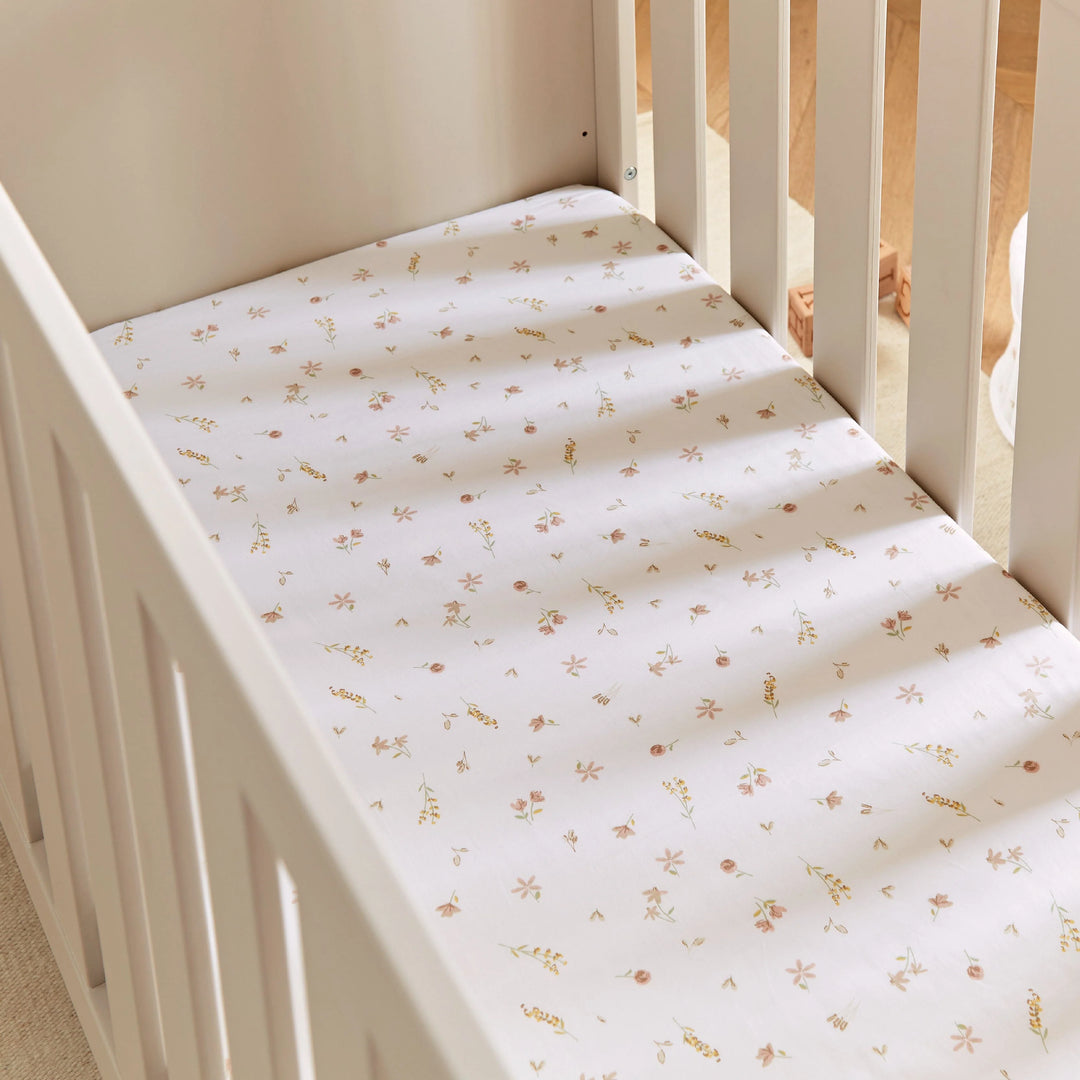 CuddleCo 4 Piece Cot Bed Bedding Set - Cashmere Meadow