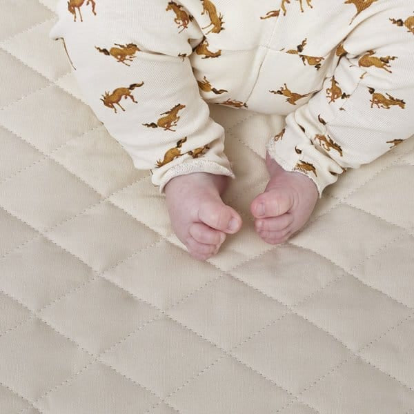 The Little Green Sheep Baby Playmat - Linen