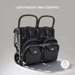 JoviKids Ayla Compact Twin Pushchair - Black