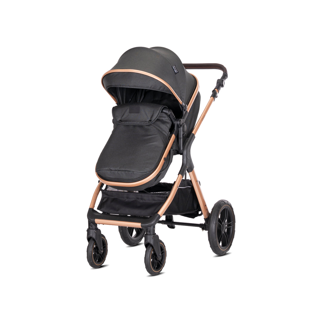 Lorelli Viola 3in1 Travel System Inc Spirit Car Seat - Black (2025)