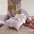Unicorniverse Kids 100% Cotton Toddler Bed Duvet Cover Set - Lilac