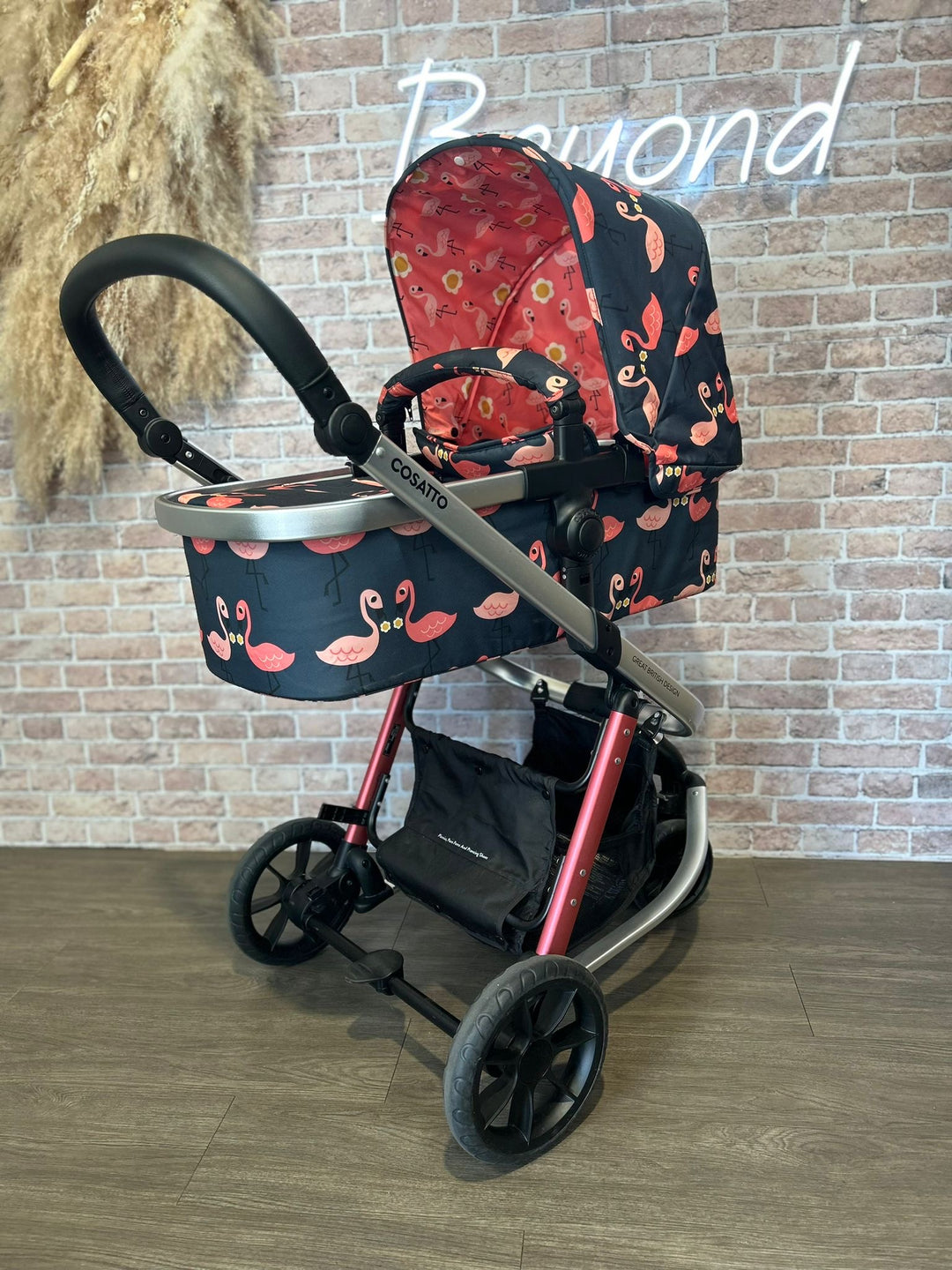 PRE LOVED Cosatto Giggle Pram & Pushchair - Pretty Flamingo