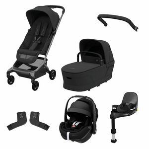 Maxi-Cosi Fame Cabin Pebble 360 Pro2 Complete Travel System - Onyx Black