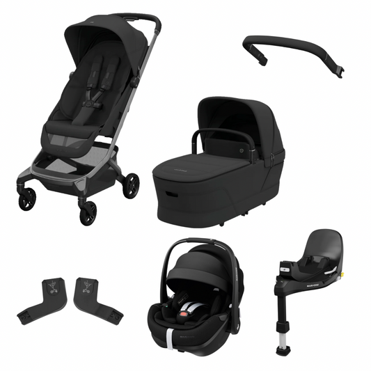 Maxi-Cosi Fame Cabin Pebble 360 Pro2 Complete Travel System - Onyx Black