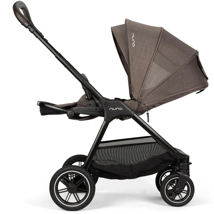 Nuna TRIV Next, LYTL Carrycot, ARRA Flex + Base Curve Travel System - Chestnut
