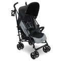 My Babiie MB02 Plus Lightweight Stroller - Black/Grey