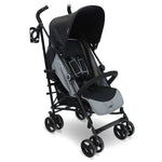 My Babiie MB02 Plus Lightweight Stroller - Black/Grey