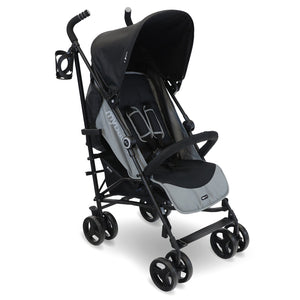 My Babiie MB02 Plus Lightweight Stroller - Black/Grey