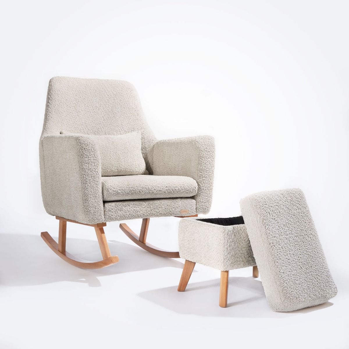 Tutti Bambini Oscar Luxe Rocking Chair & Storage Footstool - Sage