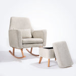 Tutti Bambini Oscar Luxe Rocking Chair & Storage Footstool - Sage