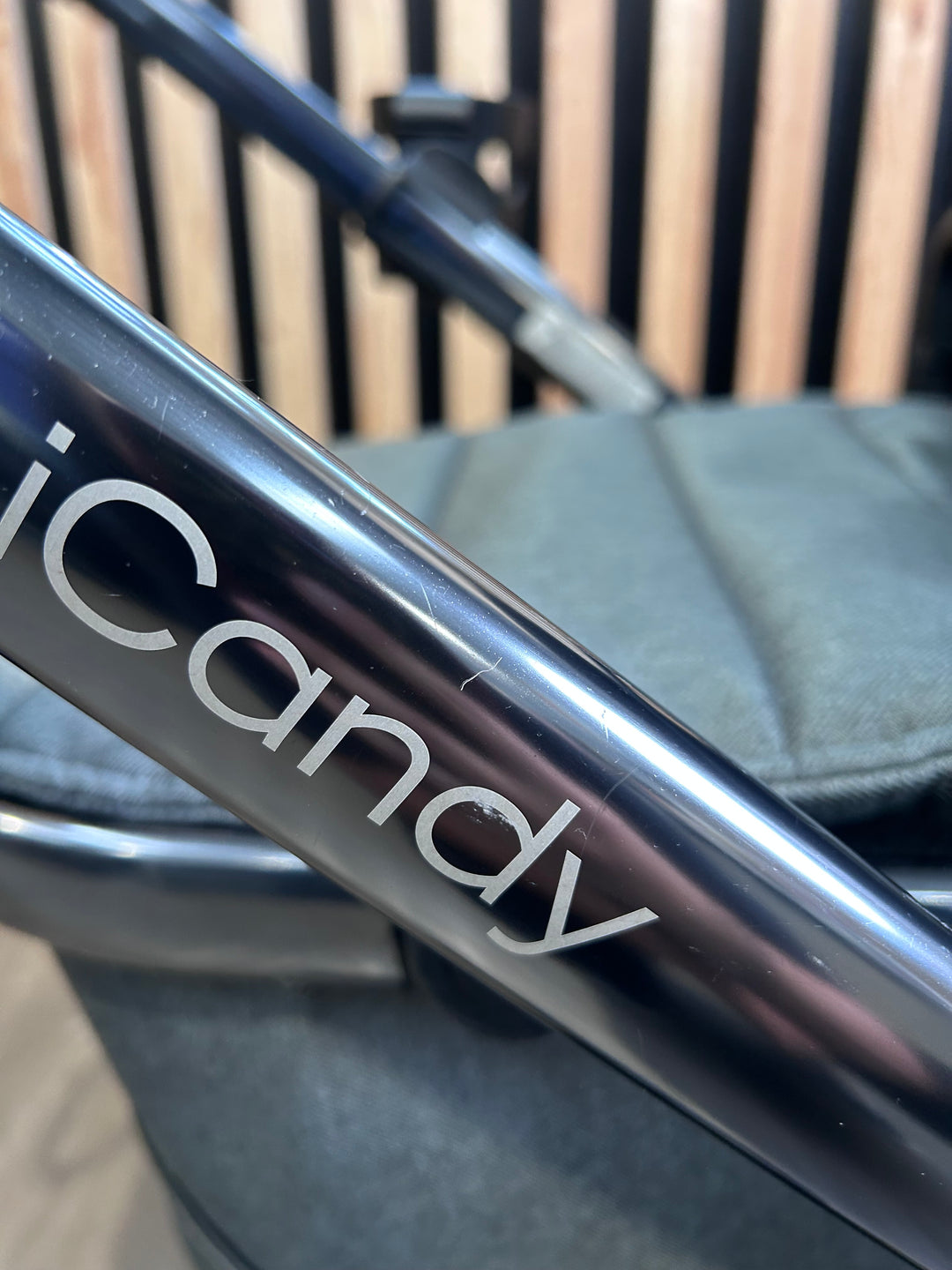 PRE LOVED iCandy Peach 6 Travel System - Dark Grey Twill