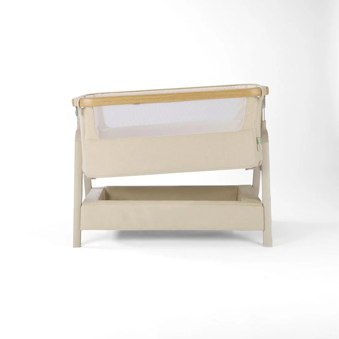 Tutti Bambini Cozee Air 2 Bedside Crib - Toasted Oak/Sand