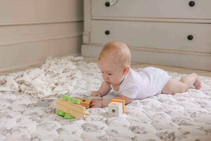 Gilded Bird Western Toile Quilted Playmat