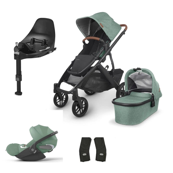 UPPAbaby Vista Cloud T Leaf Green Travel System Bundle Inc Accessories - Gwen