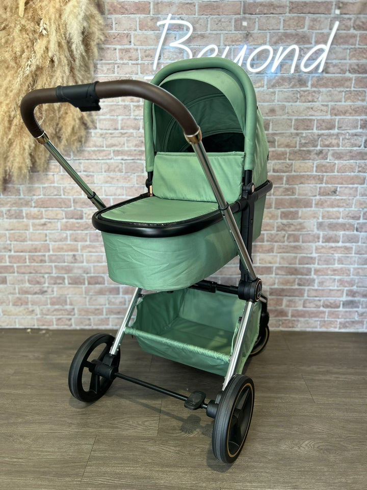 EX DISPLAY Mee-go Pure 2 in 1 Pram & Pushchair - Sage Green