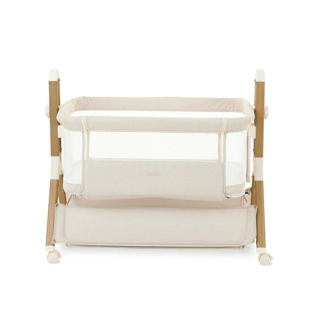Obaby Cloud Bedside Crib - Oatmeal