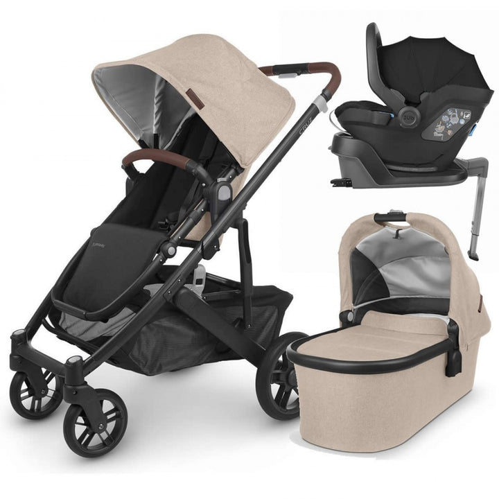 Uppababy Cruz V2 Pushchair + Carrycot + Mesa + Base i-Size Travel System - Liam