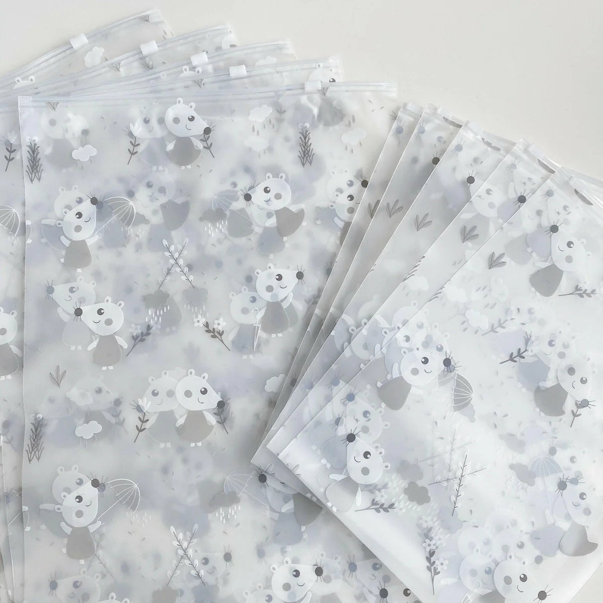 Bobbin & Bumble Hospital Bag Organiser Pouches - Unisex Grey