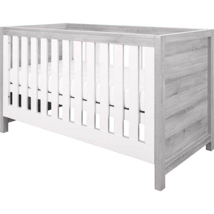 Tutti Bambini Modena Cot Bed - Grey Ash/White