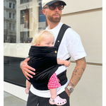 Bizzi Growin Velvet Baby Carrier - Onyx Black