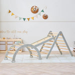 Tutti Bambini Scala Montessori 3 In 1 Pikler Climbing Frame With Climbing Wall - Mushroom