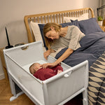 SnuzPod Studio Bedside Crib - Paris (White)