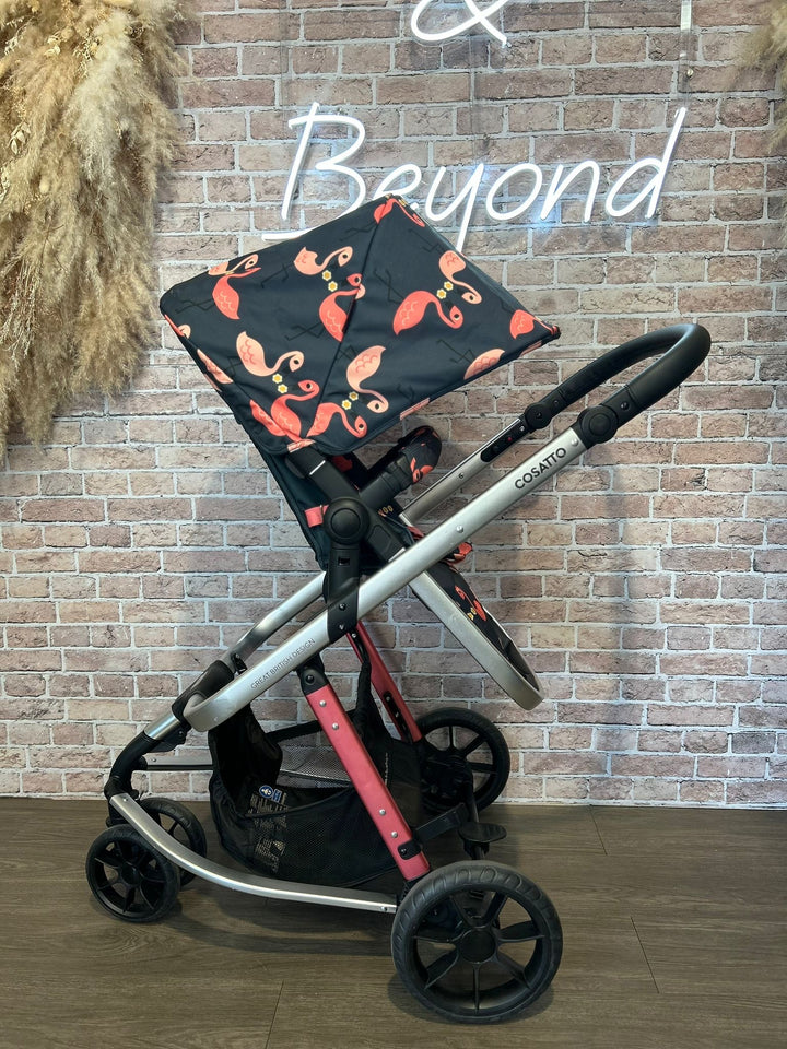 PRE LOVED Cosatto Giggle Pram & Pushchair - Pretty Flamingo