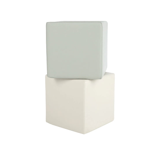 CuddleCo Soft Play Cubes 2 Piece - Sea Salt & Pebble