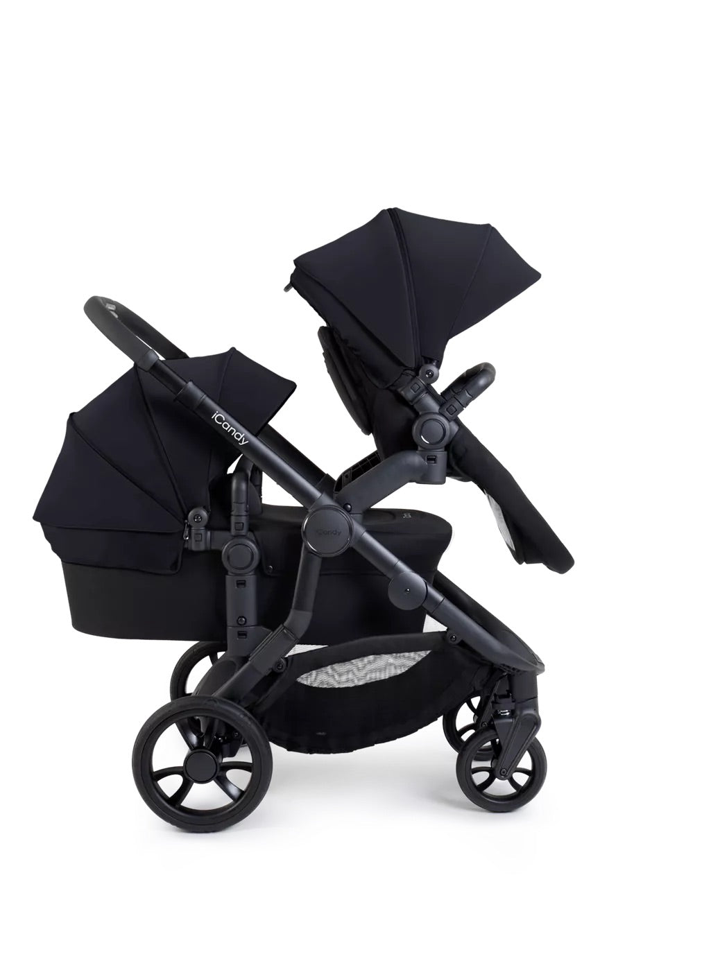 iCandy Orange 4 Double Pushchair Bundle - Black Edition